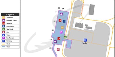 Аэропорта yqb аэропорт карта