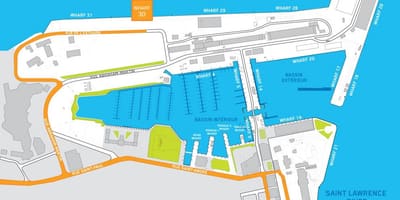 Терминал круизных лайнеров Квебеке карте