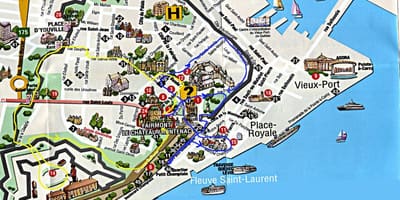 Карта старого города с достопримечательностями